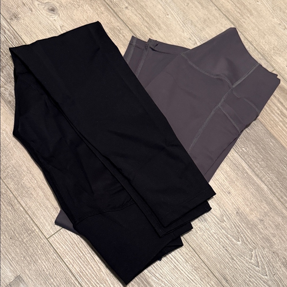 Women's Black and Gray Leggings